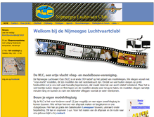 Tablet Screenshot of nijmeegseluchtvaartclub.nl
